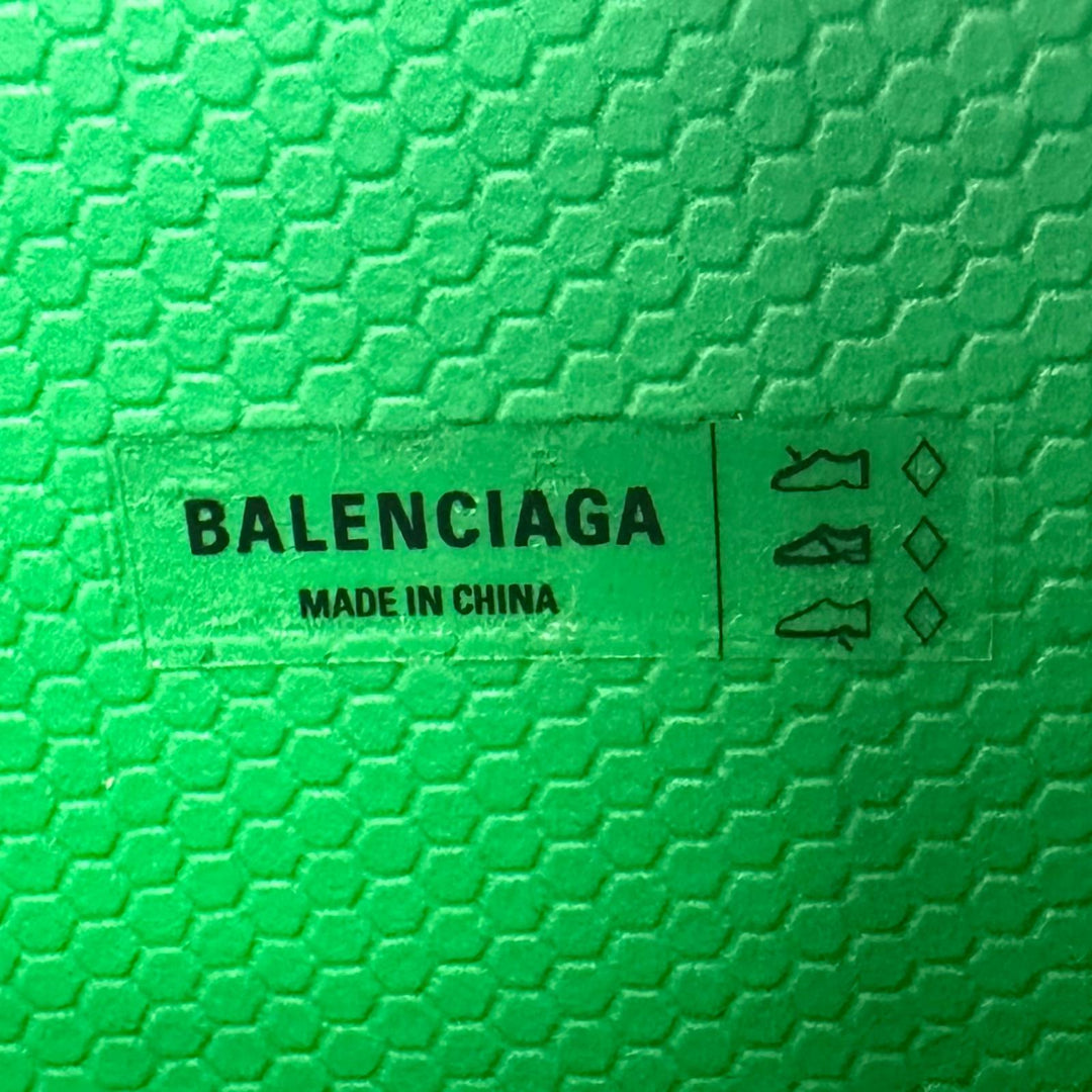 未使用品□BALENCIAGA Crocs バレンシアガ クロックス ラバー RUBBER CROCS BOOTS ロングブーツ グリーン 40 メンズ 箱・保存袋付き