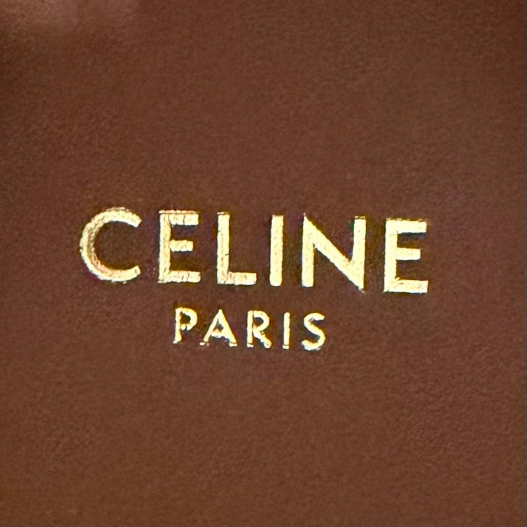未使用品★CELINE セリーヌ ー トリオンフ パタパンレースアップ ショートブーツ ブラウン 36 イタリア製 レディース 箱・保存袋付き