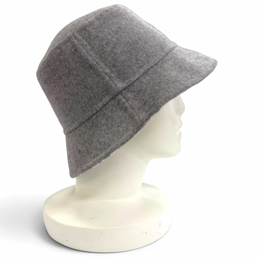 極美品△Christian Dior クリスチャンディオール 11DCH923I100 ウール シルク オブリーク リバーシブル バケットハット グレー 58 正規品