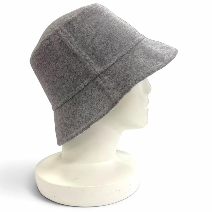 極美品△Christian Dior クリスチャンディオール 11DCH923I100 ウール シルク オブリーク リバーシブル バケットハット グレー 58 正規品