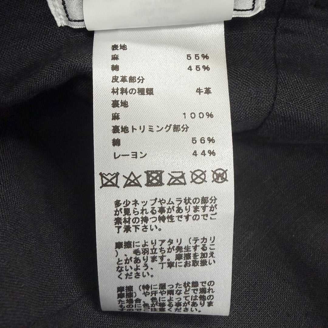 極美品□HERMES エルメス マイルス サングルH リネン コットン ベースボールキャップ 帽子 グレー FR 60 フランス製 正規品 メンズ