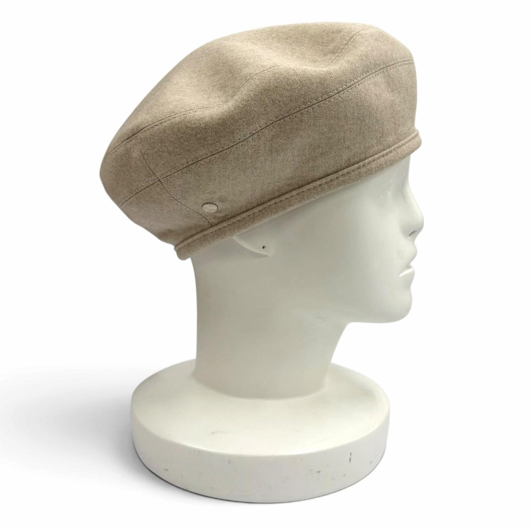 未使用品★HERMES エルメス H222023N サントノール カシミヤ100％ クルードセル パリジェンヌワッペン ベレー帽 57 イタリア製 正規品