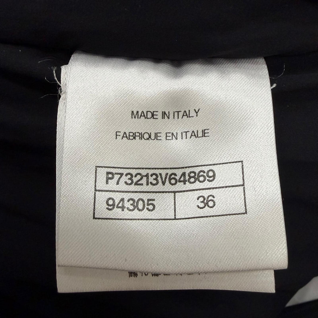 未使用品☆CHANEL シャネル 22N P73213V64869 ココマーク柄 ゴールドボタン パンツ ブラック IT 36 イタリア製 正規品 レディース