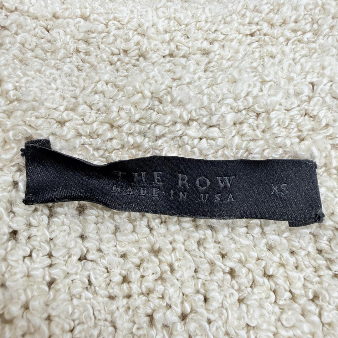 美品☆THE ROW ザロウ シルク100％ ザックリ編み ボートネック 長袖 トップス ニット ベージュ XS USA製 レディース