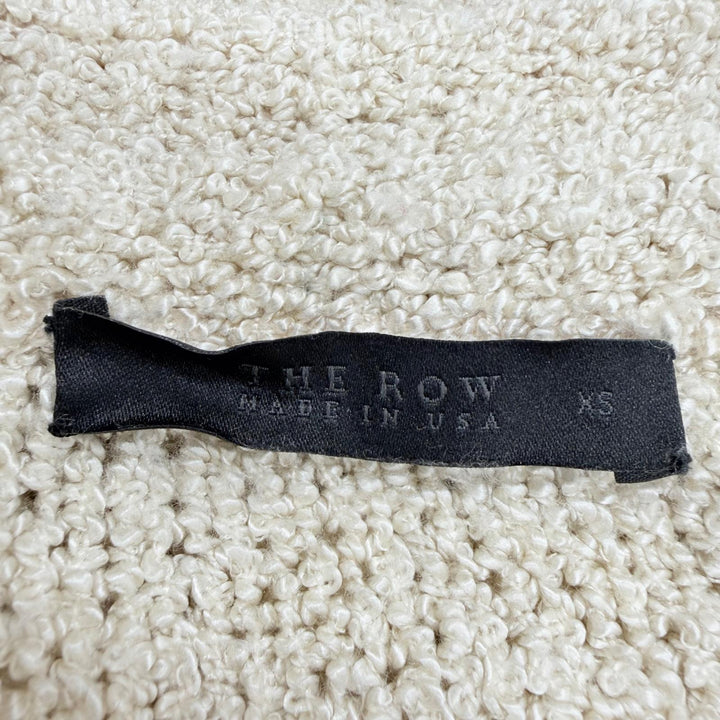 美品☆THE ROW ザロウ シルク100％ ザックリ編み ボートネック 長袖 トップス ニット ベージュ XS USA製 レディース