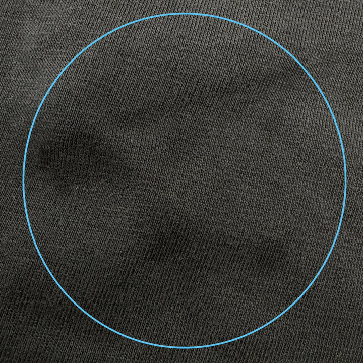 極美品□BALENCIAGA バレンシアガ 739037 コットン100％ ダメージ加工 テープロゴ オーバーサイズ 半袖Ｔシャツ ブラック 1 正規品