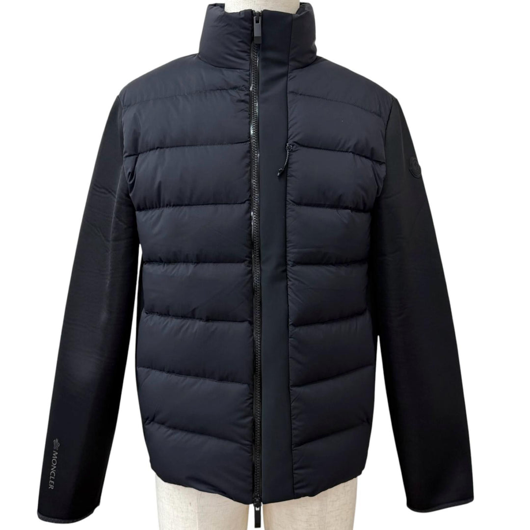 極美品□MONCLER モンクレール 2023年製 MAGLIA APERTA バーニーズニューヨーク100周年限定 ダウン切替 ブルゾン S イタリア製 正規品