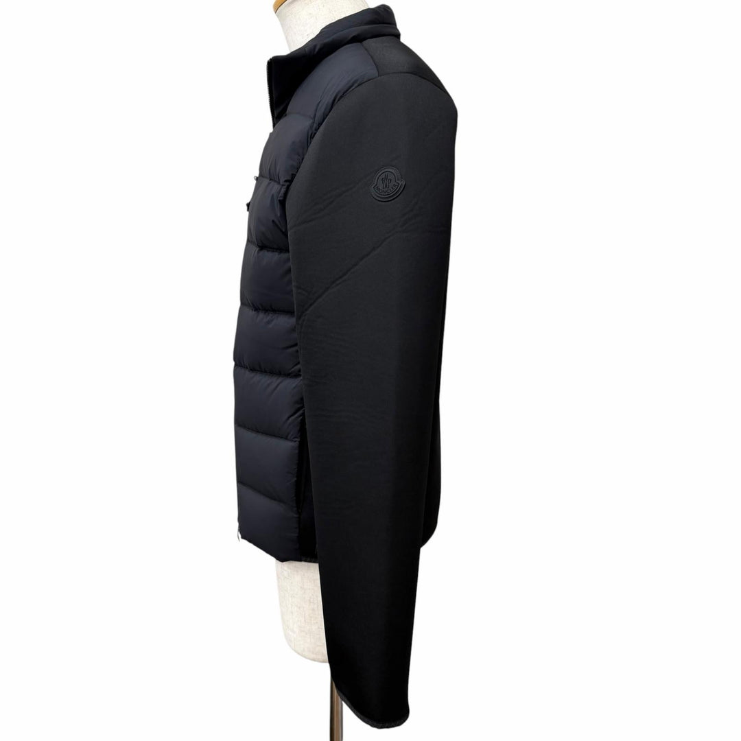 極美品□MONCLER モンクレール 2023年製 MAGLIA APERTA バーニーズニューヨーク100周年限定 ダウン切替 ブルゾン S イタリア製 正規品
