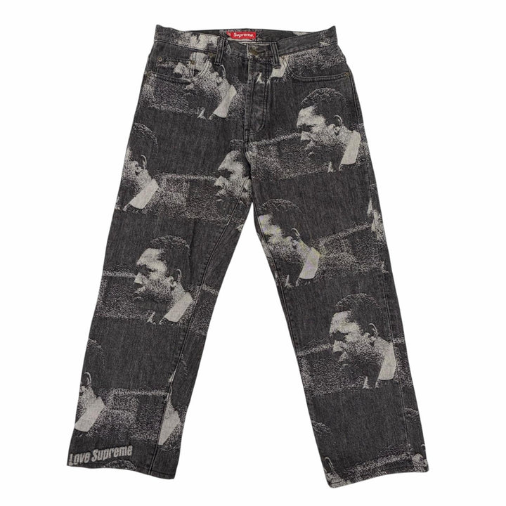 【ドンドン見直し】美品 ▼Supreme シュプリーム 21AW John Coltrane A Love Supreme Regular Jean デニムパンツ ブラック 30 正規品