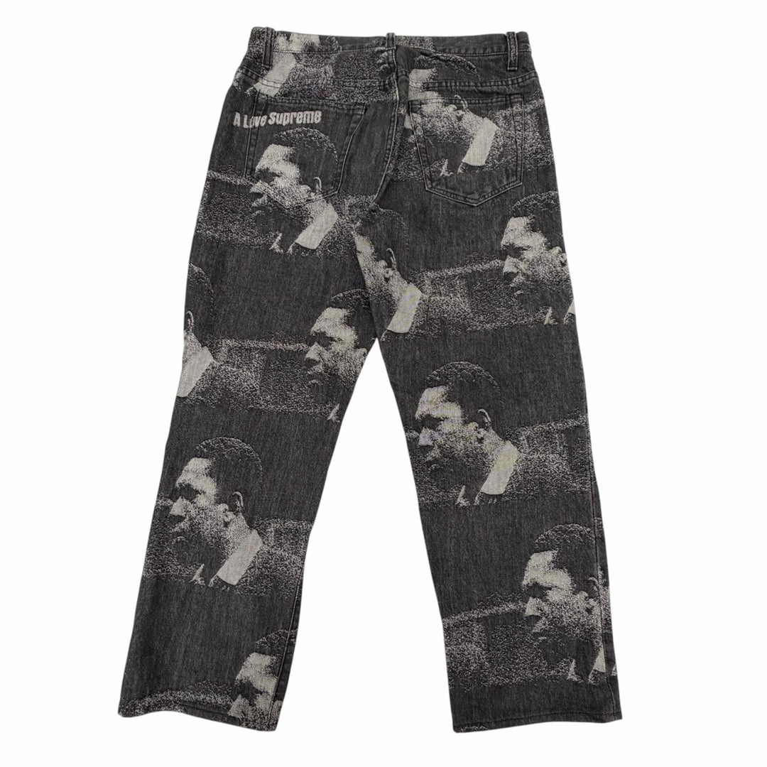 【ドンドン見直し】美品 ▼Supreme シュプリーム 21AW John Coltrane A Love Supreme Regular Jean デニムパンツ ブラック 30 正規品