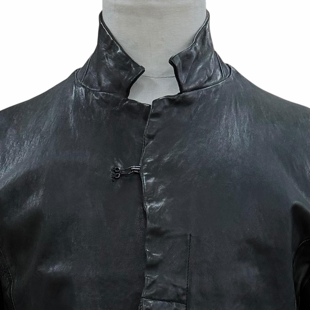 【ドンドン見直し】人気 ▼イサムカタヤマバックラッシュ 1367-09 ホースハイド ウォッシャブル加工 レザーコート ダークグレー M 正規品