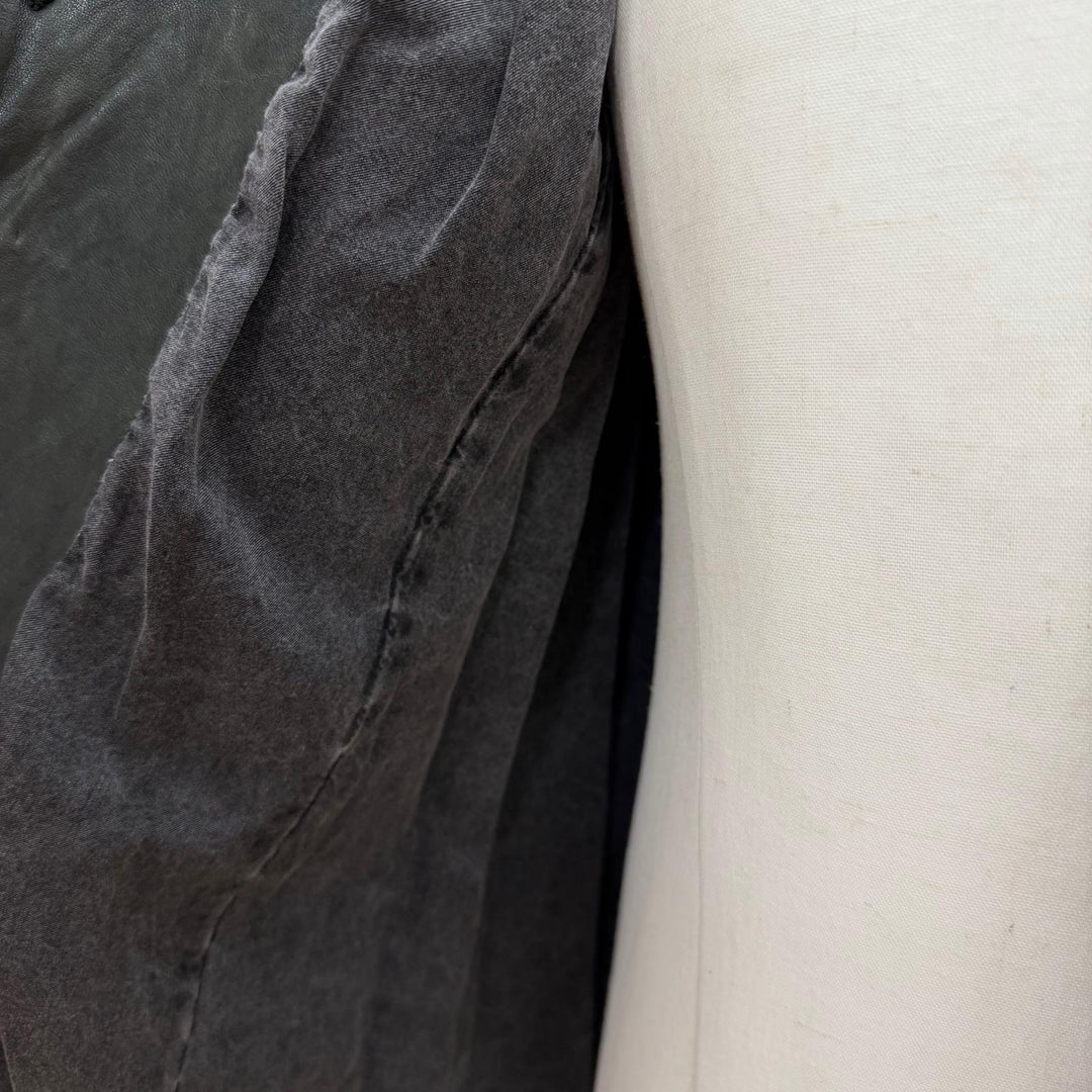 【ドンドン見直し】人気 ▼イサムカタヤマバックラッシュ 1367-09 ホースハイド ウォッシャブル加工 レザーコート ダークグレー M 正規品