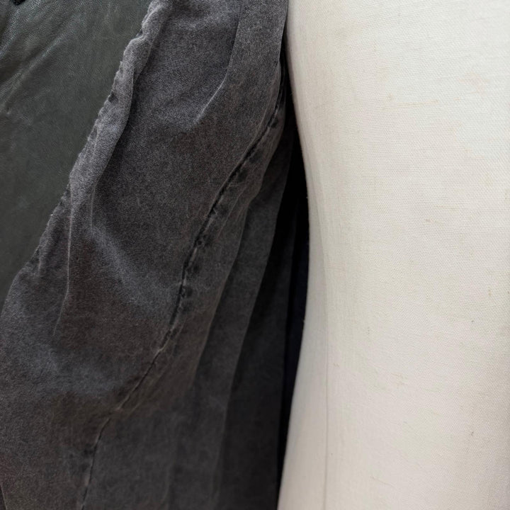 【ドンドン見直し】人気 ▼イサムカタヤマバックラッシュ 1367-09 ホースハイド ウォッシャブル加工 レザーコート ダークグレー M 正規品