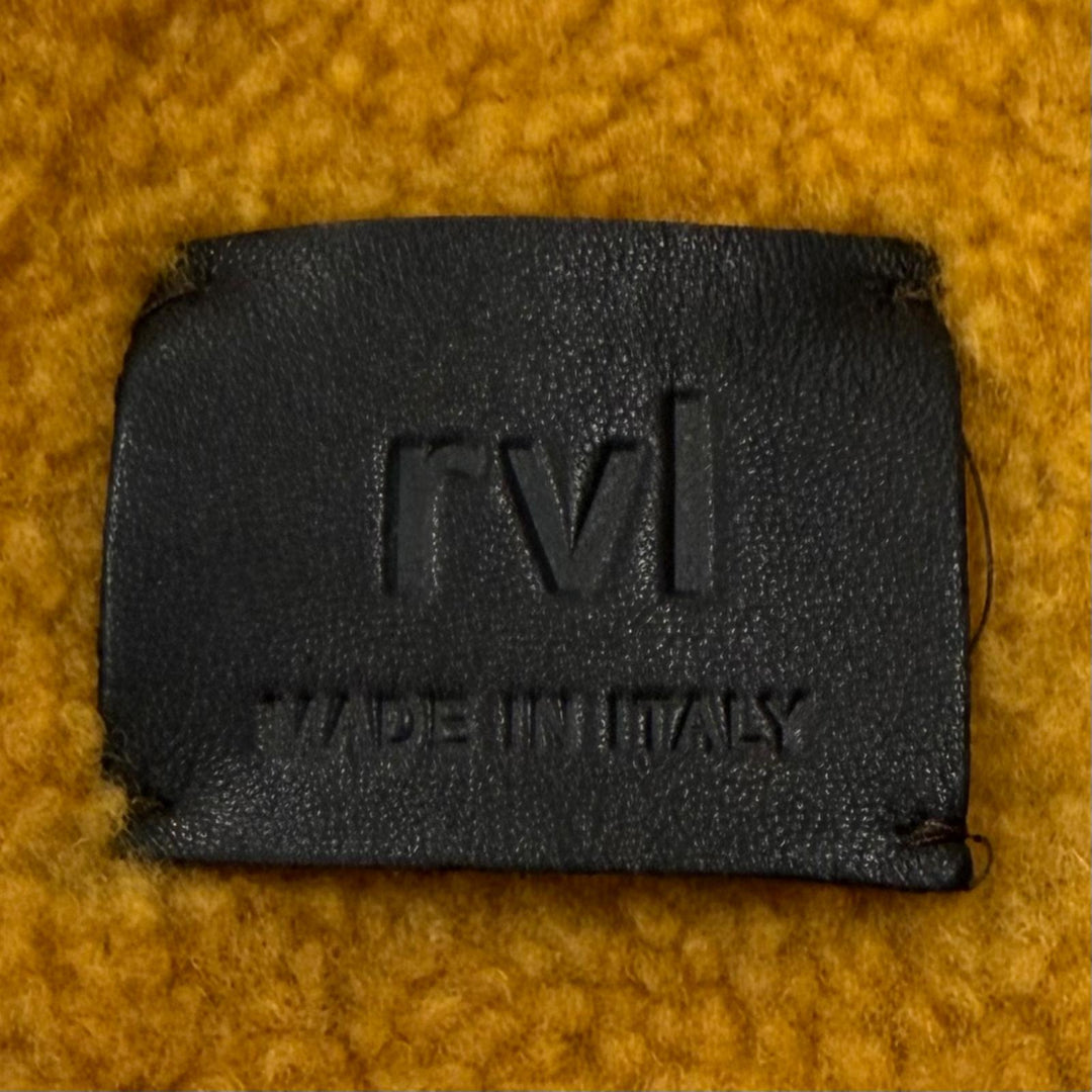 極美品▼rvl アールヴィエル ムートン シングルチェスター ムートンコート ジャケット ブラウン系 50 イタリア製 メンズ 防寒◎
