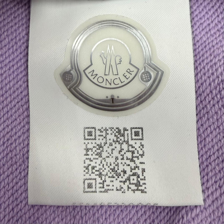 極美品▼MONCLER GENIUS 2 モンクレール ジーニアス 2 1952 H10928G00018 デカロゴワッペン プルオーバー スウェット パープル M 正規品