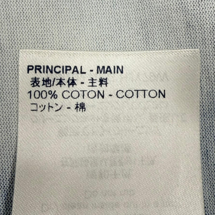 極美品▼LOUIS VUITTON ルイヴィトン コットン クラウドプリント LVロゴ クルーネック ショートスリーブ 半袖Ｔシャツ ブルー M 正規品