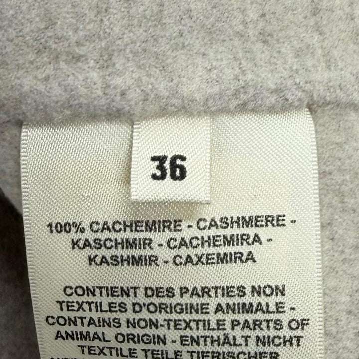 極美品★HERMES エルメス 24AW 4H0235DB カシミヤ100％ セリエボタン付 ジレ ベスト ベージュ FR 36 フランス製 正規品 レディース