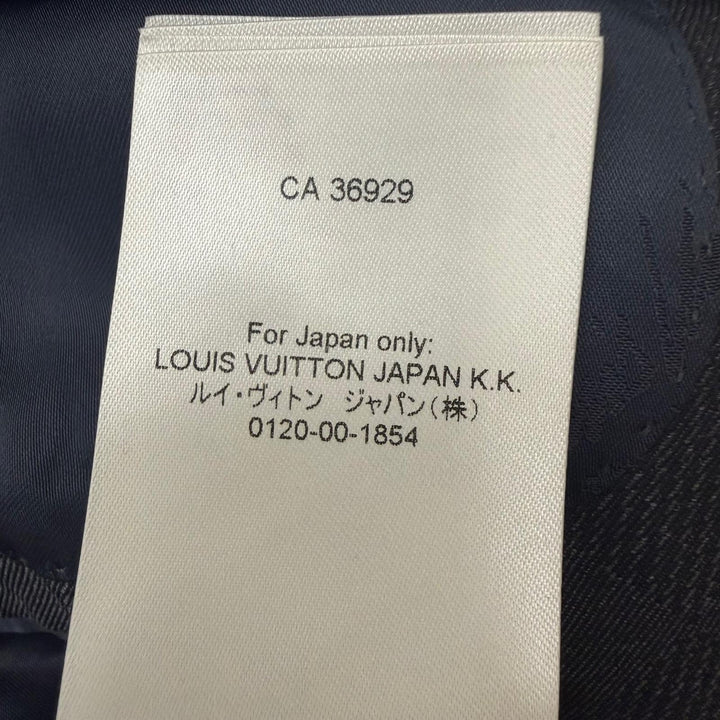 美品□LOUIS VUITTON ルイヴィトン 22AW PONT NEUF FIT ダミエ シングル テーラードジャケット グレー 52 イタリア製 正規品 メンズ