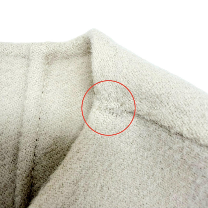美品☆S MaxMara DESIGN FOR EASY LIVING エス マックスマーラ 90160179 ウール100％ ベルト付 ノーカラーコート ベージュ 40 正規品