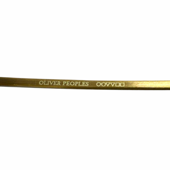 美品□OLIVER PEOPLES オリバーピープルズ Brayton ボストン サングラス ブラック アンティークゴールド 50□22-145 度なし 日本製