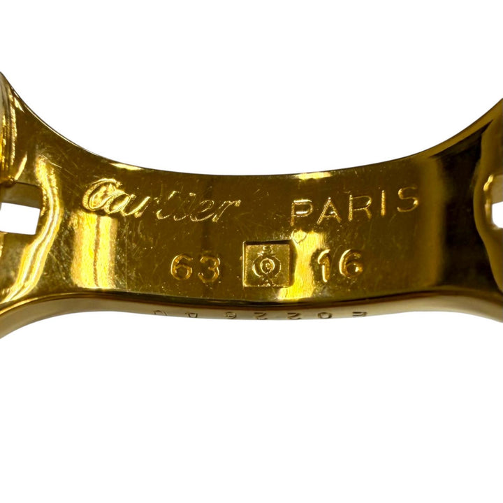 美品▼Cartier カルティエ ヴィンテージ マイヨン パンテール ロゴ金具付き サングラス ゴールド ボルドー 63□16 140 度入 仏製 メンズ
