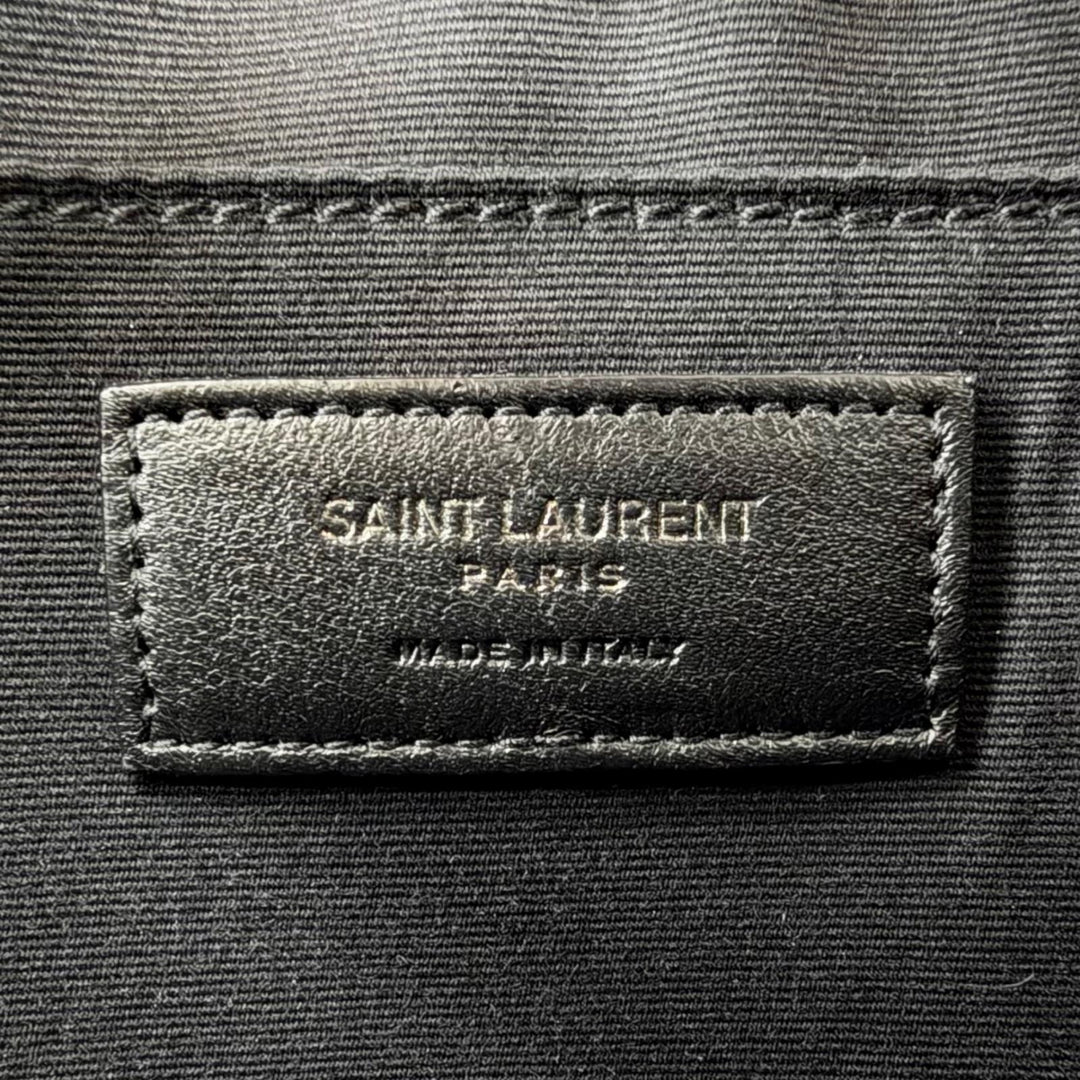極美品△SAINT LAURENT PARIS サンローランパリ 612544 ルー カメラバッグ ロゴ タッセルチャーム キルティング レザー ショルダーバッグ