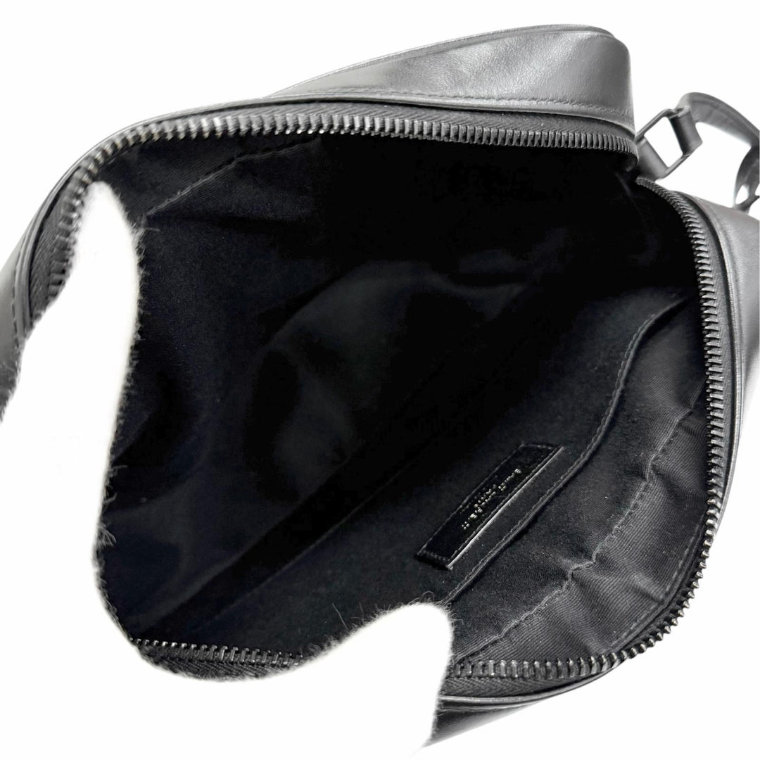 極美品△SAINT LAURENT PARIS サンローランパリ 612544 ルー カメラバッグ ロゴ タッセルチャーム キルティング レザー ショルダーバッグ