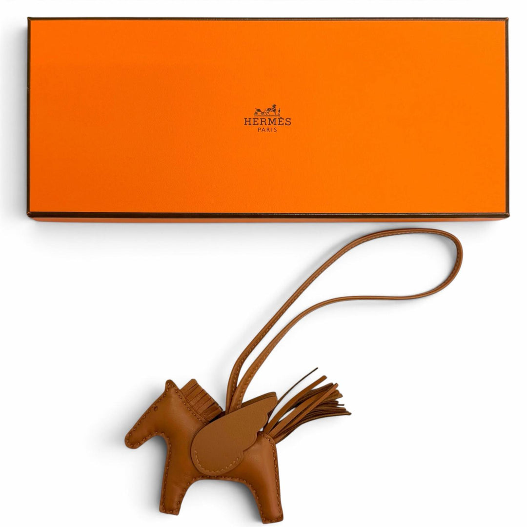 極美品△HERMES エルメス ロデオチャーム ペガサスPM アニョーミロ ソーゴールド バッグチャーム K刻印 フランス製 レディース 箱付き