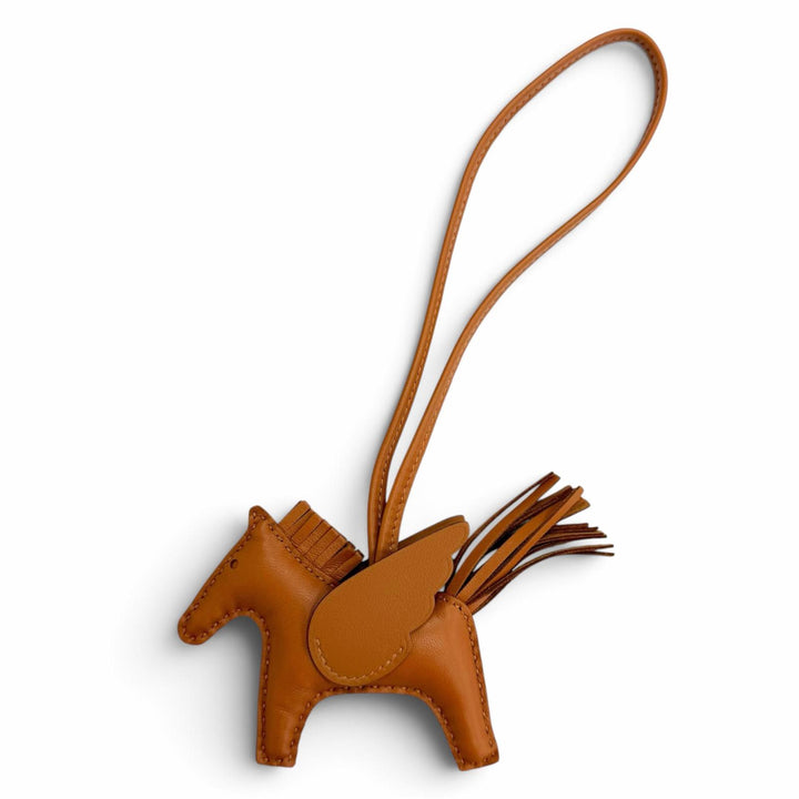 極美品△HERMES エルメス ロデオチャーム ペガサスPM アニョーミロ ソーゴールド バッグチャーム K刻印 フランス製 レディース 箱付き