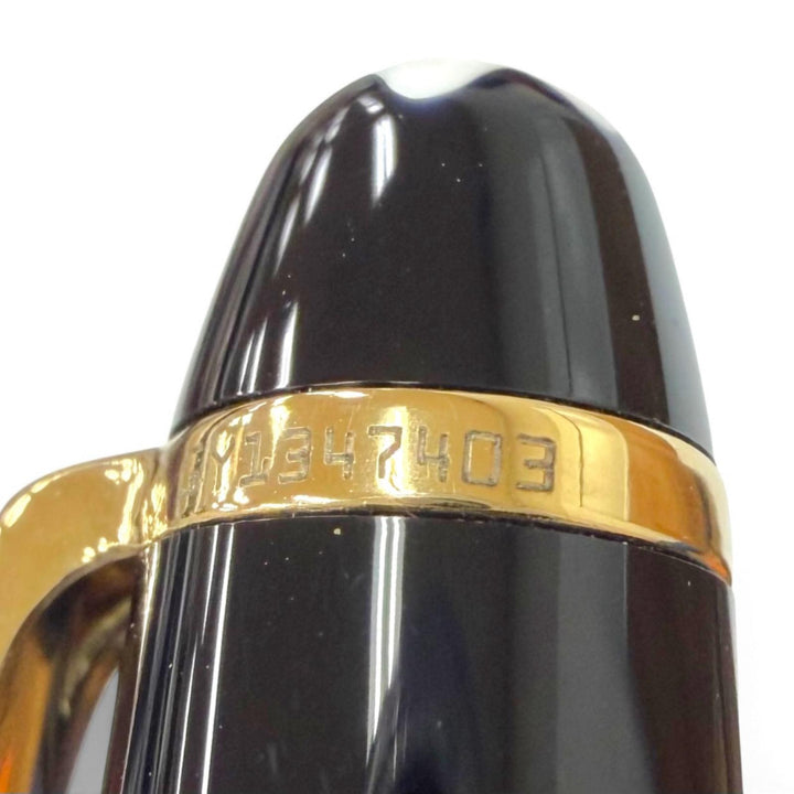 極美品▼MONTBLANC モンブラン マイスターシュテュック クラシック Pix ペン先14K EFニブ ホワイトスター 万年筆 ブラック ゴールド