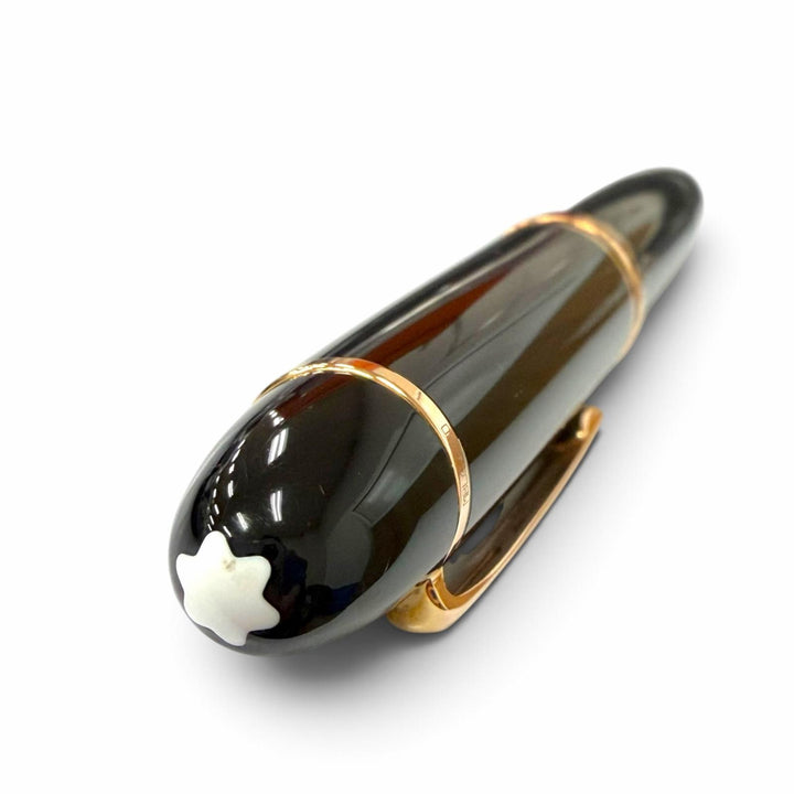 極美品▼MONTBLANC モンブラン マイスターシュテュック 149 ペン先18K Fニブ ホワイトスター 万年筆 ブラック ローズゴールド ドイツ製