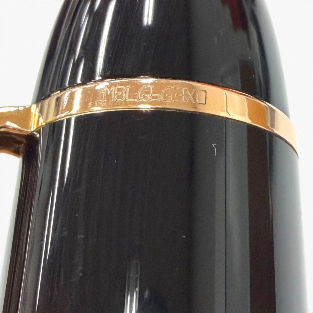 極美品▼MONTBLANC モンブラン マイスターシュテュック 149 ペン先18K Fニブ ホワイトスター 万年筆 ブラック ローズゴールド ドイツ製