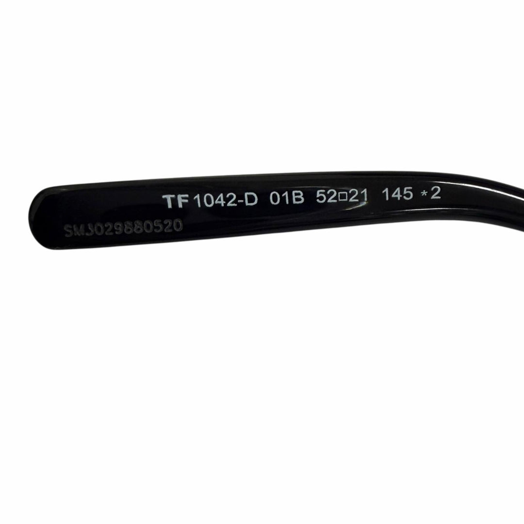 未使用品□TOM FORD トムフォード TF1042-D ウェリントンフレーム サングラス ブラック シルバー 52□21-145 デモレンズ イタリア製