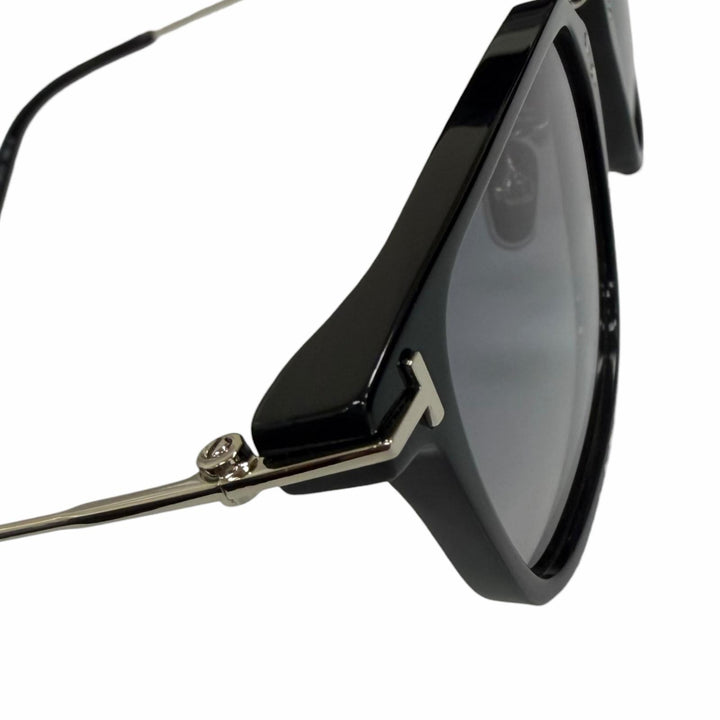 未使用品□TOM FORD トムフォード TF1042-D ウェリントンフレーム サングラス ブラック シルバー 52□21-145 デモレンズ イタリア製