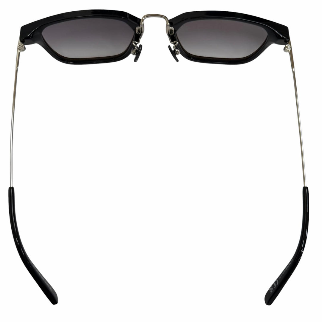 未使用品□TOM FORD トムフォード TF1042-D ウェリントンフレーム サングラス ブラック シルバー 52□21-145 デモレンズ イタリア製