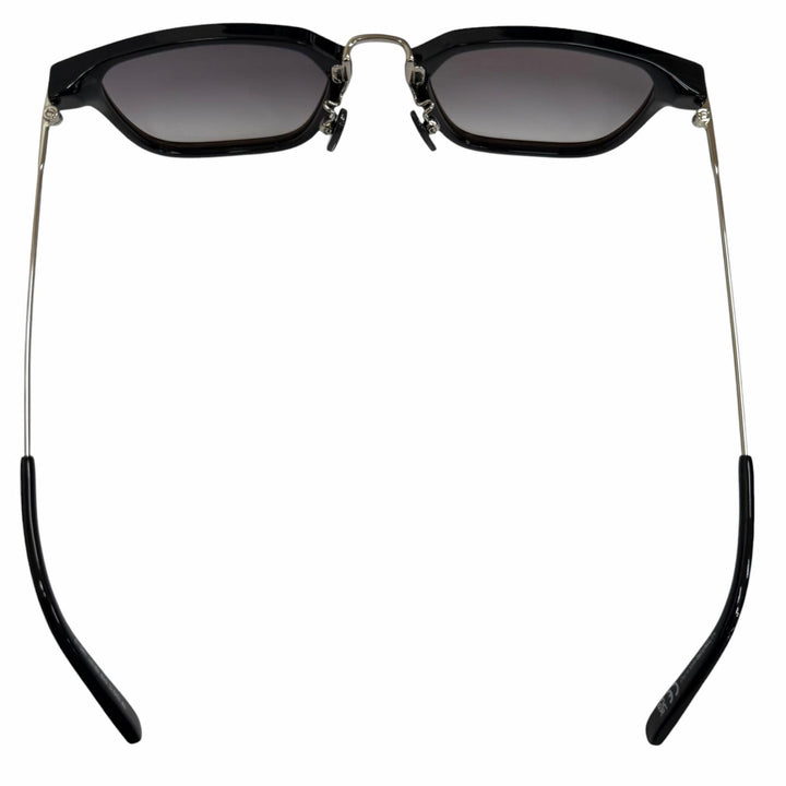 未使用品□TOM FORD トムフォード TF1042-D ウェリントンフレーム サングラス ブラック シルバー 52□21-145 デモレンズ イタリア製