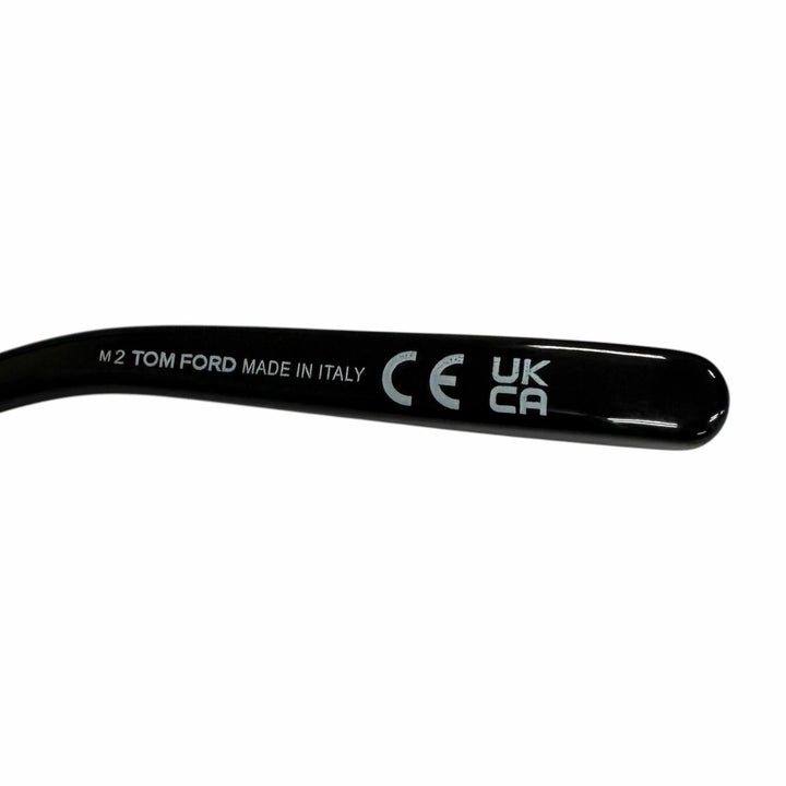 未使用品□TOM FORD トムフォード TF1042-D ウェリントンフレーム サングラス ブラック シルバー 52□21-145 デモレンズ イタリア製
