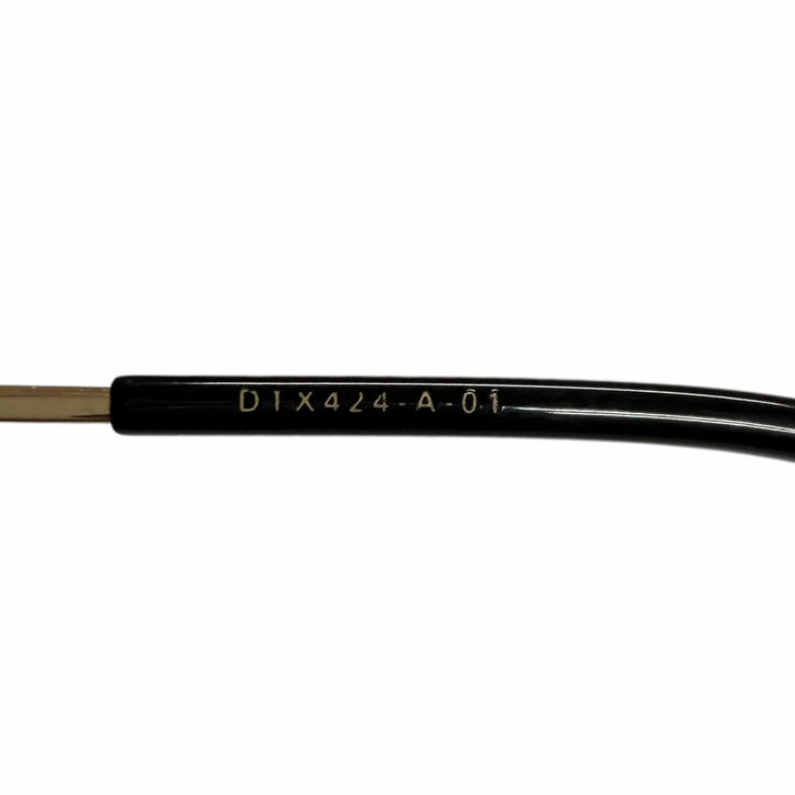 極美品□DITA ディータ DTX424-A-01 サーモントブロー ハーフリム サングラス マットグレー ゴールド 51□21-145 日本製 定価103400円