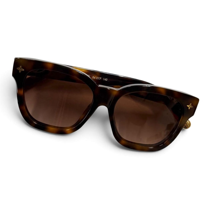 良品★LOUIS VUITTON ルイヴィトン Z1524E サングラス マイ モノグラム スクエア メンズOK ブラウン（マーブル） 54□17 143 イタリア製