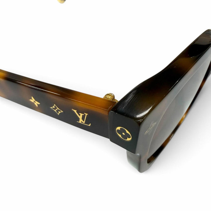 良品★LOUIS VUITTON ルイヴィトン Z1524E サングラス マイ モノグラム スクエア メンズOK ブラウン（マーブル） 54□17 143 イタリア製