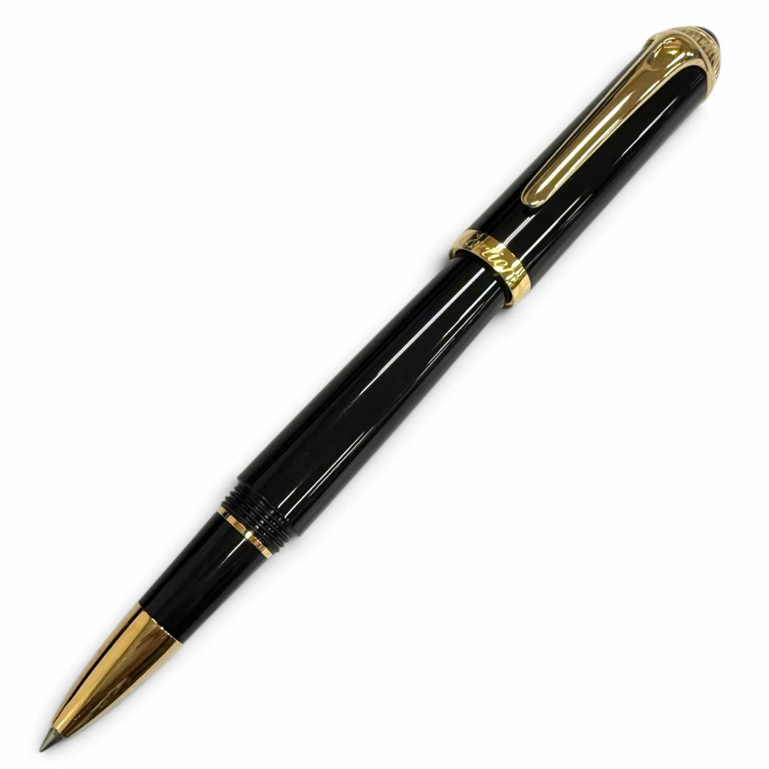 極美品□Cartier カルティエ ロードスタードゥカルティエ ローラーボール ボールペン ブラック ゴールド フランス製 メンズ 筆記確認済み