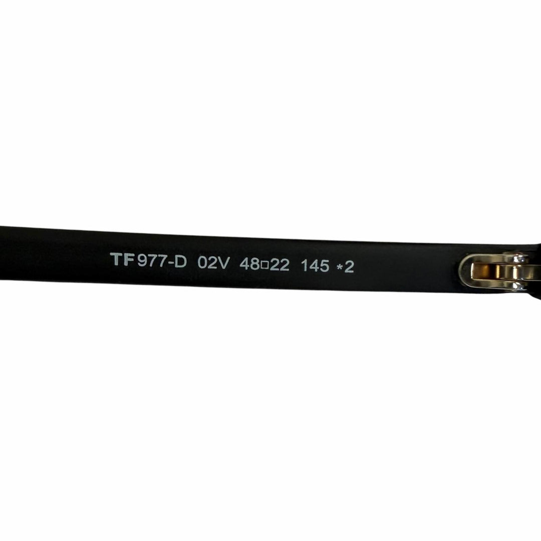 未使用品□TOM FORD トムフォード TF977-D 日本企画限定モデル サングラス マットブラック ブルーレンズ 48□22-145 度なし イタリア製