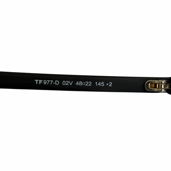 未使用品□TOM FORD トムフォード TF977-D 日本企画限定モデル サングラス マットブラック ブルーレンズ 48□22-145 度なし イタリア製