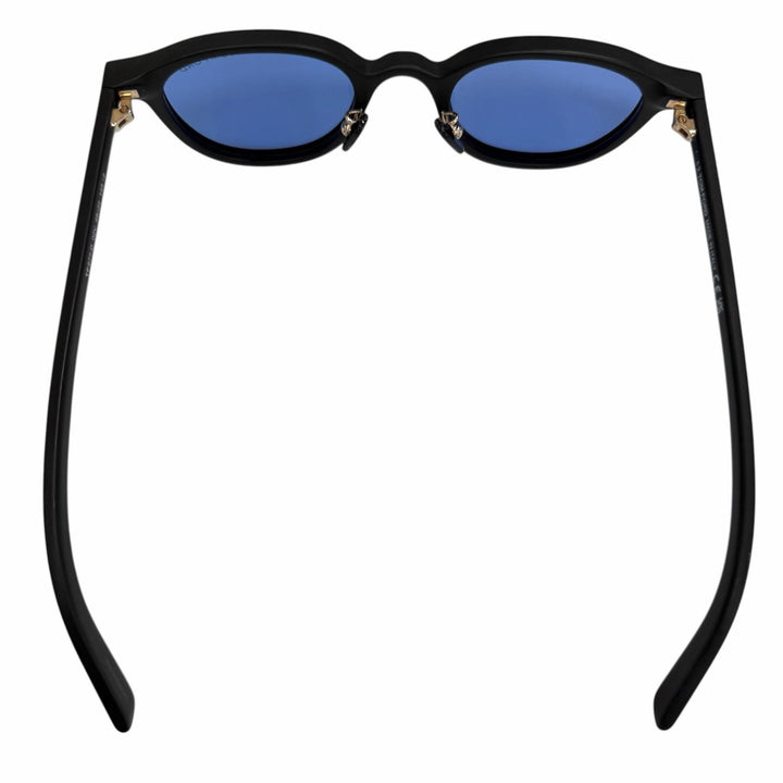 未使用品□TOM FORD トムフォード TF977-D 日本企画限定モデル サングラス マットブラック ブルーレンズ 48□22-145 度なし イタリア製