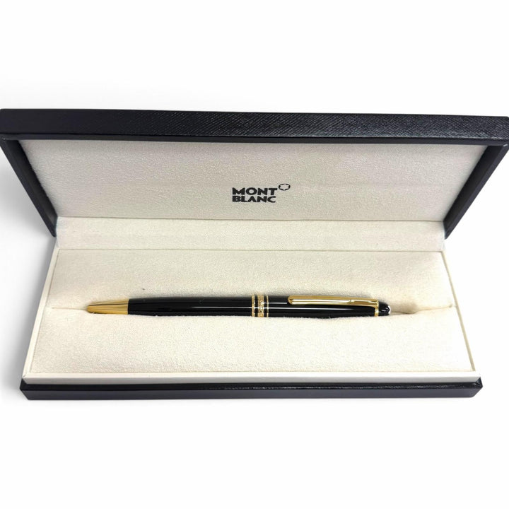 極美品□MONTBLANC モンブラン マイスターシュテュック クラシック Pix ツイスト式 ボールペン ブラック ゴールド ドイツ製 ケース付き