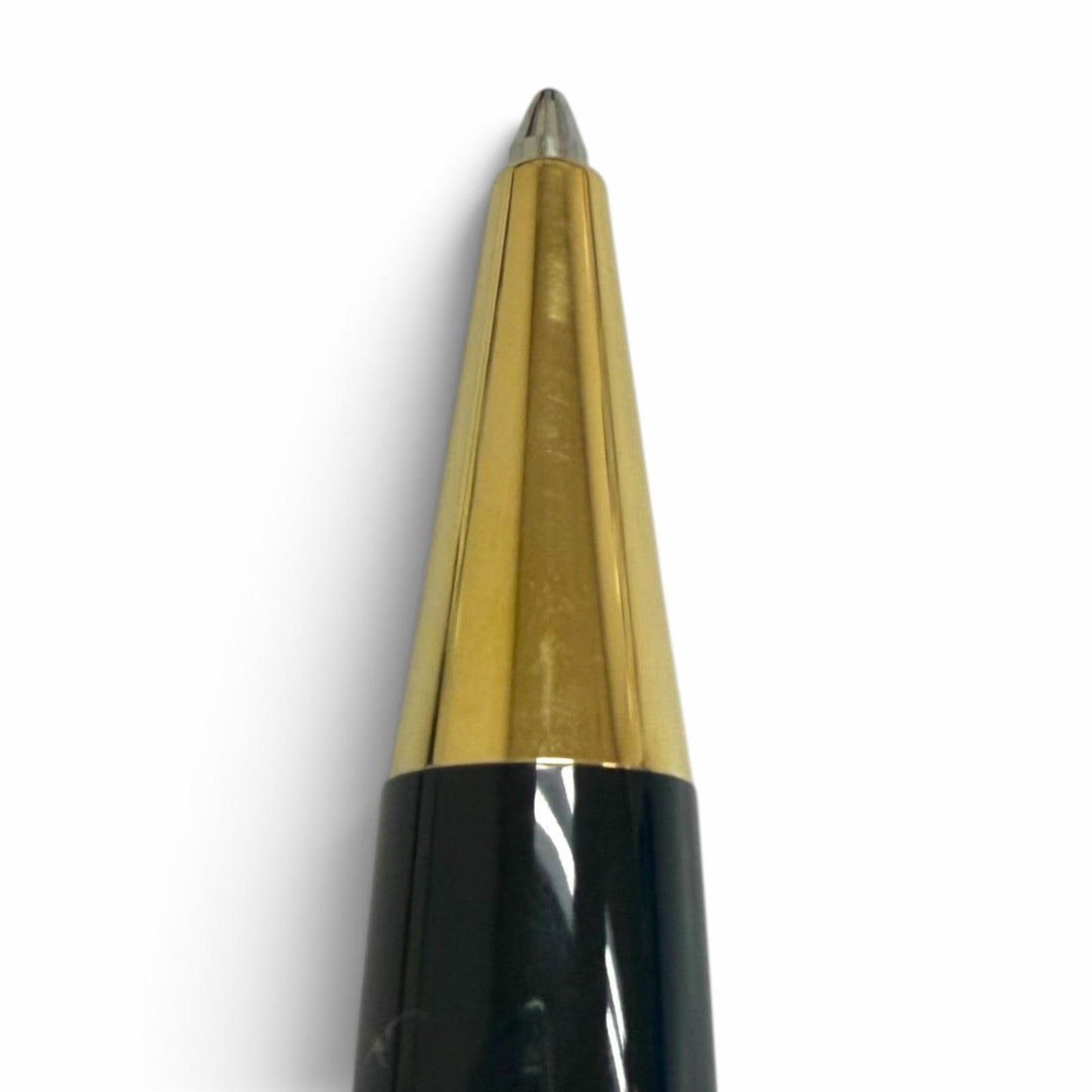 極美品□MONTBLANC モンブラン マイスターシュテュック クラシック Pix ツイスト式 ボールペン ブラック ゴールド ドイツ製 ケース付き