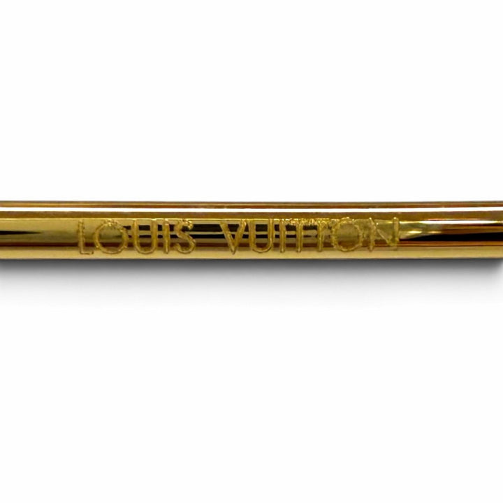 美品★LOUIS VUITTON ルイヴィトン Z1860U サングラス・LV ジュエル スクエア ゴールド 62□14 140 イタリア製 定価112200円