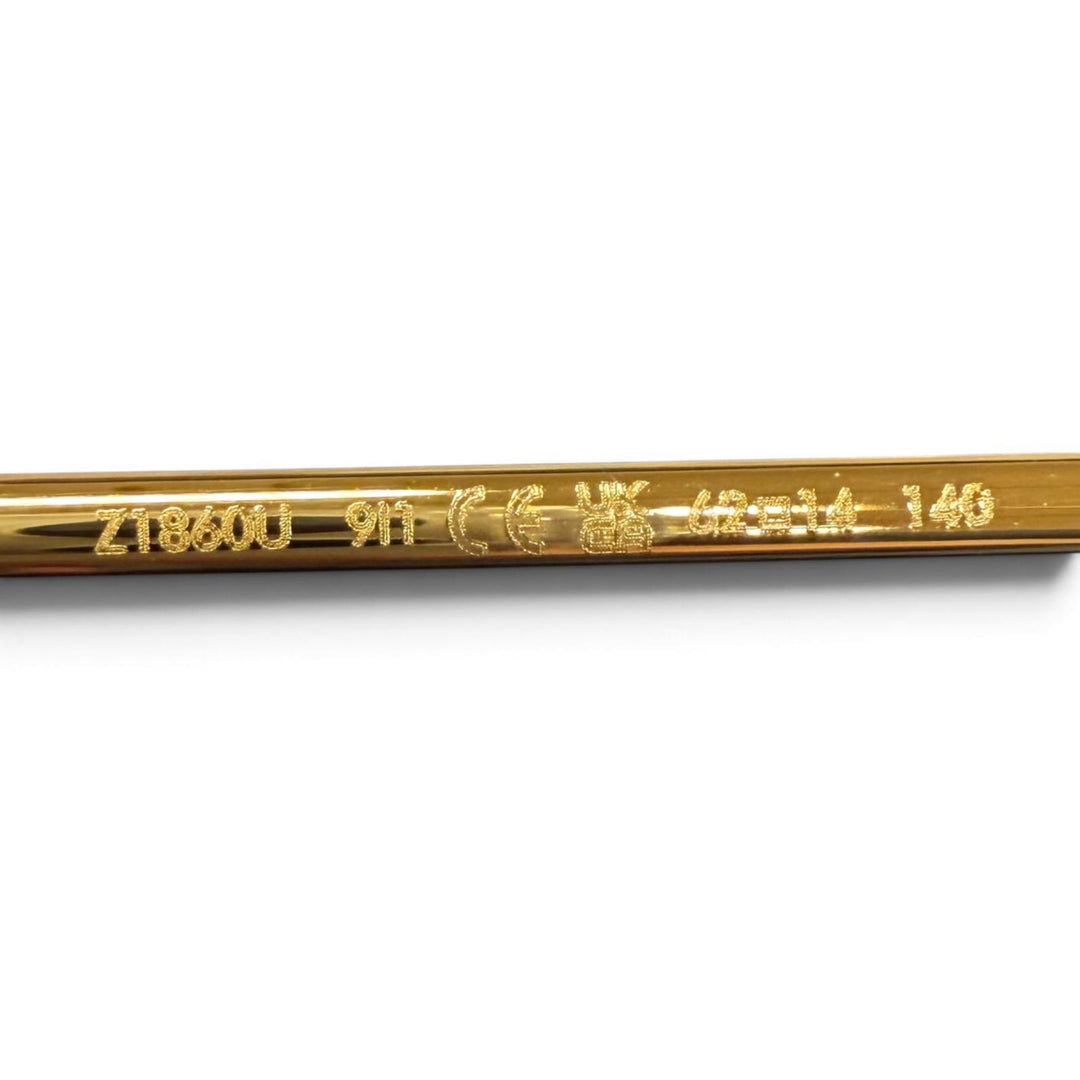美品★LOUIS VUITTON ルイヴィトン Z1860U サングラス・LV ジュエル スクエア ゴールド 62□14 140 イタリア製 定価112200円