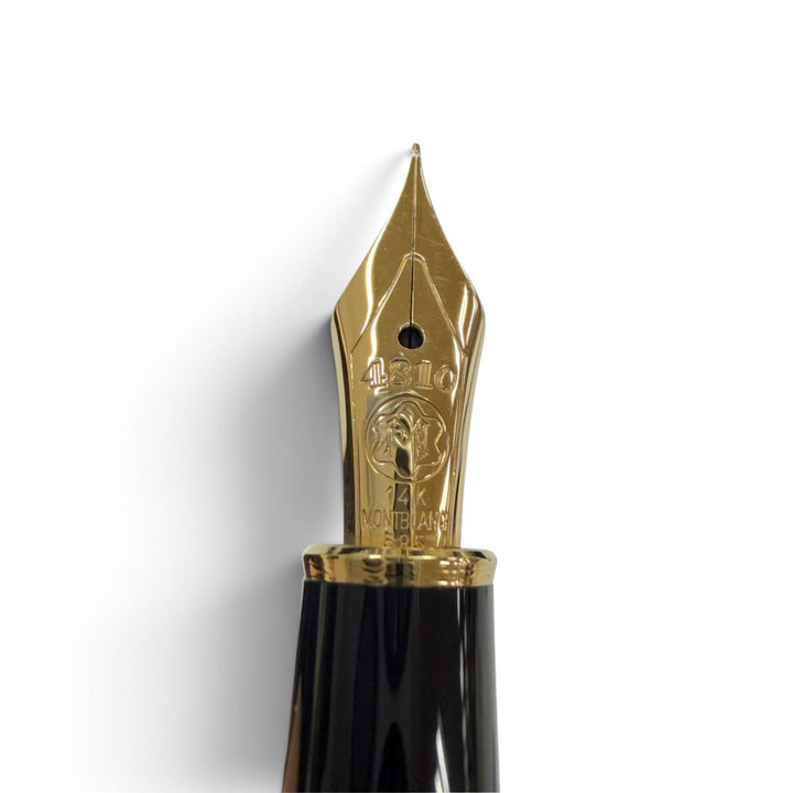 美品▼MONTBLANC モンブラン マイスターシュテュック クラシック ペン先14K EFニブ ホワイトスター 万年筆 ボールペン 2本セット 筆記◎