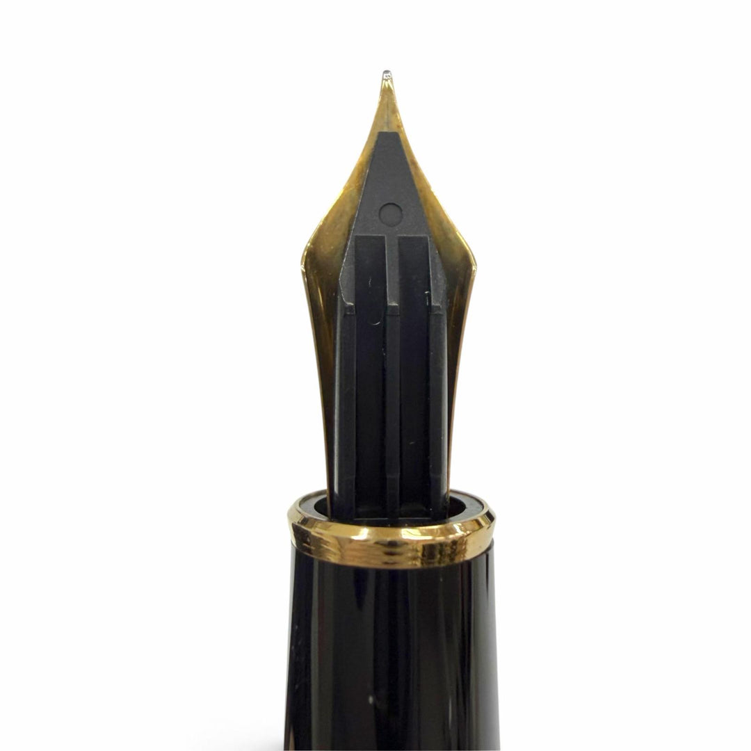 美品▼MONTBLANC モンブラン マイスターシュテュック クラシック ペン先14K EFニブ ホワイトスター 万年筆 ボールペン 2本セット 筆記◎
